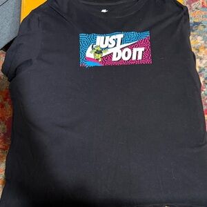 Nike Black Tee with Vibrant Graphic